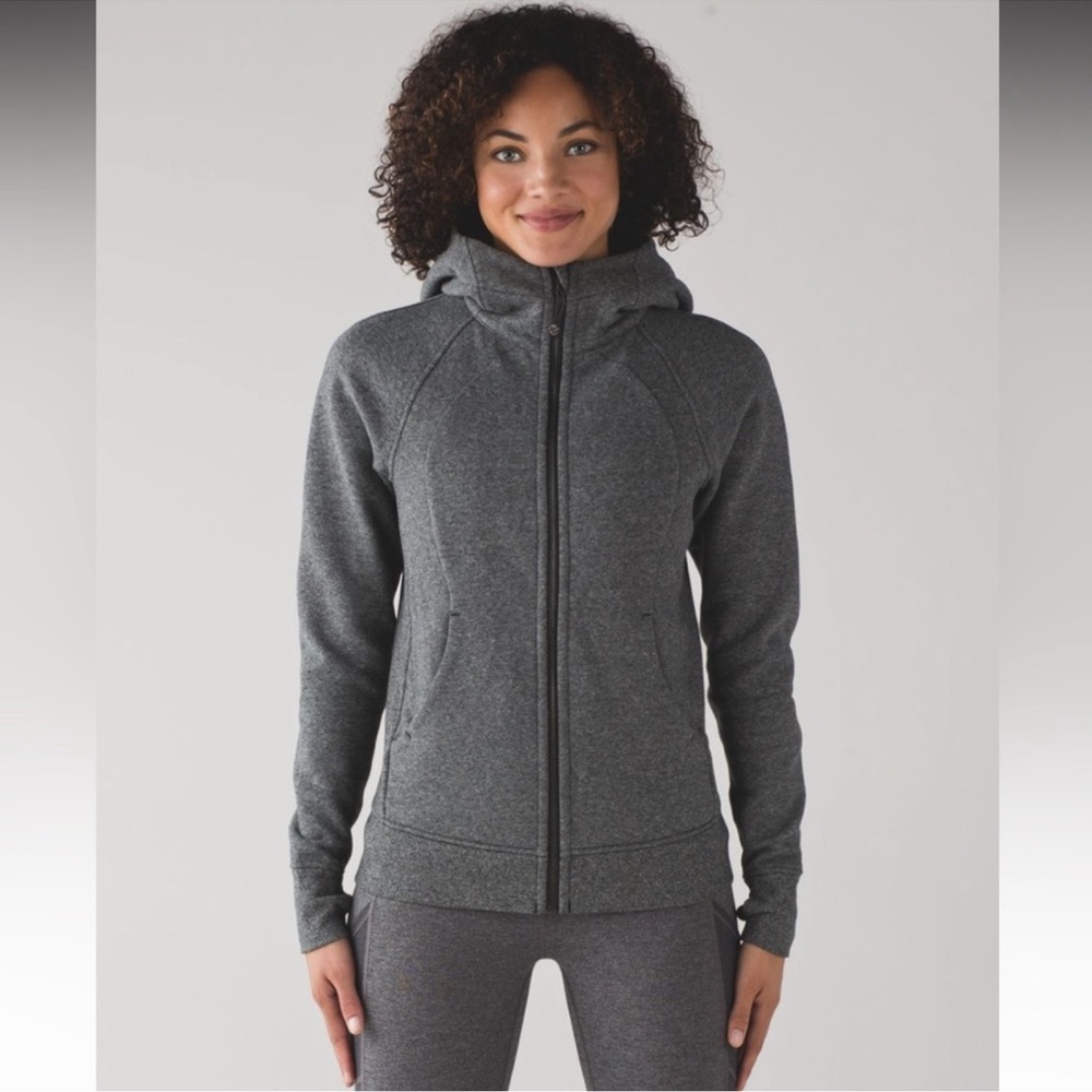lululemon athletica Dark Gray Full-Zip Hooded Jacket